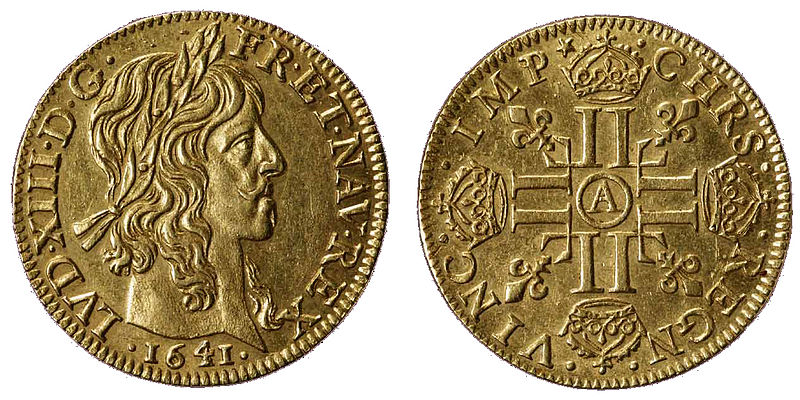 Demi Louis d'Or de 1641
