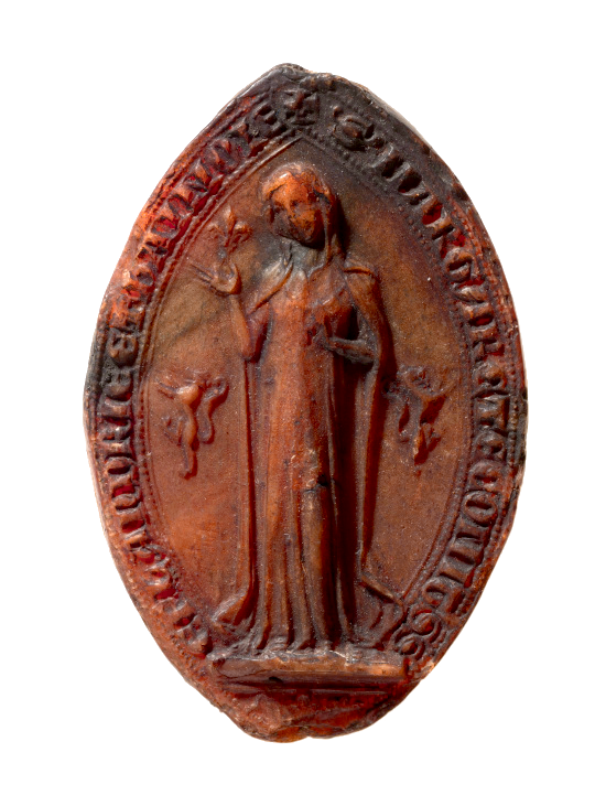 Reproduction du sceau de Marguerite de Flandres, 2e type